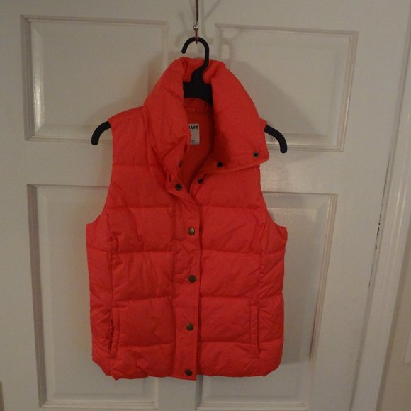 Old Navy Jackets & Coats Womens Pink Puffer Vest Old Navy Size